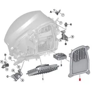 1 쌍 LED 헤드 라이트 회전 신호 모듈 63118737589 63118737590 BMW MINI F55 F56 F57 13-19 DRL 러닝 라이