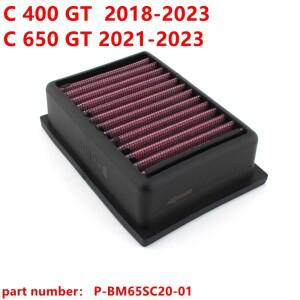 P-BM65SC20-01 오토바이 세척 가능한 에어 필터 BMW C 400 GT C400GT C 650 GT C650GT 2018 2019 2020 2021
