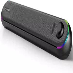 데스크톱 컴퓨터 스피커 스테레오 사운드바 블루투스 5.3 USB/USB-C 전원 및 오디오 전송 플러그 앤 플레이