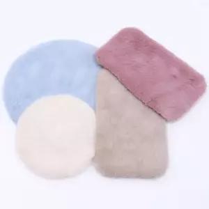 1Pc 인형 집 미니 플러시 카펫 침대 옆 담요 Ob11 모델 작은 헝겊 인형 시뮬레이션 소형 바닥 매트 홈 장식