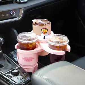 [T쇼페] 카카오프렌즈 3단 멀티 차량용 컵홀더