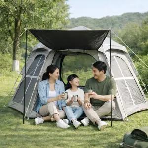 3~4인용 헥사온 원터치 텐트
