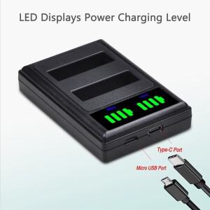 NP-130 LED 듀얼 배터리 충전기, 카시오 엑실림 EX-H30, ZR100,