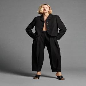 [정품] 자라 ZARA ZW 컬렉션 스트레이트 버튼 블레이저 - 블랙 7008/788/800