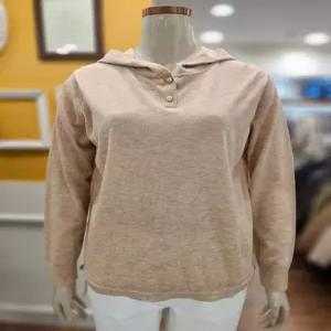 [BCBG][노원점]BCBG 밑단 스트링 후드 풀오버 니트 B5C8K424