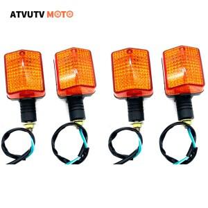 4pcs 오토바이 12V 후면 회전 신호등 램프 표시기 혼다 XR650L 1993-2020 XR250L 1991-1996 용 깜박임 깜박
