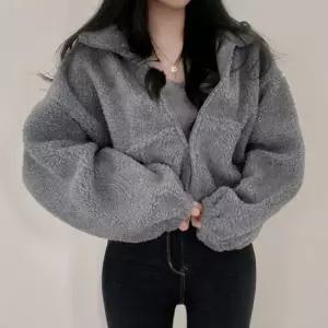 친절한탄씨 양털 후리스집업 양털안감 여성 겨울 점퍼 양털 후리스집업 양털안감 겨울 점퍼