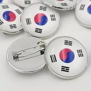 브로치 국기 태극기 뱃지 브로치 대한민국 한국-WFQSHA0