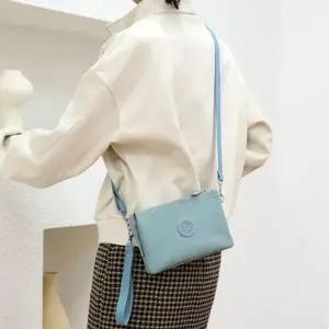 여성 넓은 분리 수납 미니 크로스백 1P 가벼운 여행 소지품 가방 클러치백
