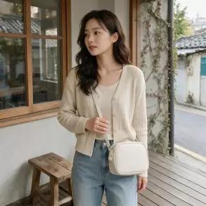 크로스백 숄더백 메신저백 휴대용 가벼운 외출 가방 8컬러 베이직 무지