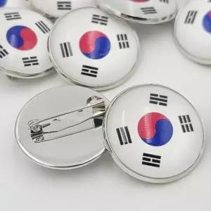 브로치 국기 태극기 뱃지 브로치 대한민국 한국-WFQSHA0