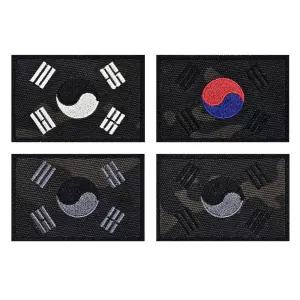블랙 멀티캠 태극기 패치 와펜