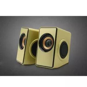 Coms 2채널 스마트폰 멀티 스피커 USB전원3W x 2 골드