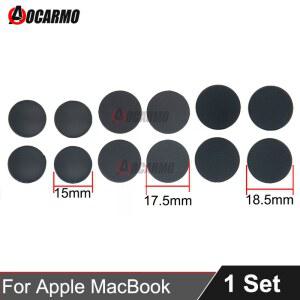 Aocarmo 4 개/몫 Apple MacBook Air Pro A1706 A1707 A1708 A1932 A1989 A2442 A2485 A2681 A2779 하단 케이스 고무 발 받침