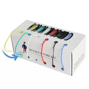 36m 전선 UL3132 26AWG 주석 도금 구리 연선 연질 실리콘 절연체 -60  150까지  300V 후크업 와이어 6색