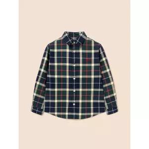 [BEANPOLE KIDS] 클래식 약기모 체크 셔츠  그린 (BI6964U03M)