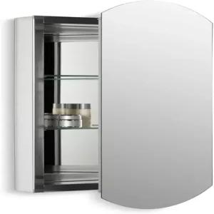 Kohler 3073-NA Archer 20인치 W x 31인치 H 알루미늄 단문 욕실 약장 거울 오목 또는 표면 마운트 벽장