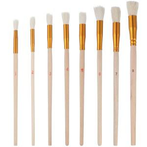8Pcs Pollinator Brush 손 수분 도구 과일 나무 먼지 떨이 정원 삽 마당 식물 꽃 꿀벌 허브