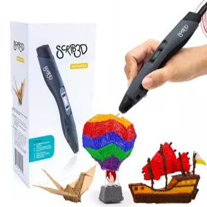 20피트 필라멘트 스텐실 북 프로젝트 가이드가 포함된 SCRIB3D 고급 3D 프린팅 펜