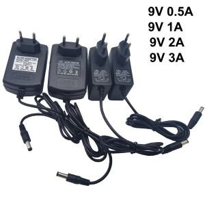 AC 100-240V 9V 0.5A 일렉트릭 기타 스톰프박스 전원 공급 어댑터 충전기 볼트 부품 이펙트 페달 보드용