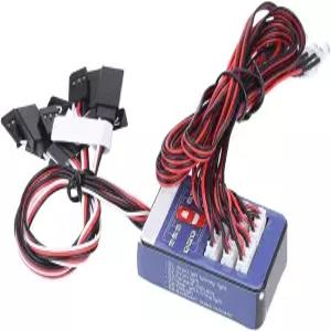 12 LED 조명 시스템 키트 - 1/10 1/8 RC 자동차/트럭/크롤러용 시뮬레이션 깜박임