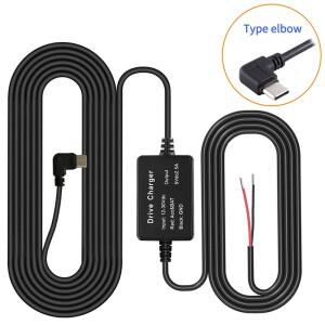 USB C 12V ~ 5V 2A 스텝 다운 전압 모듈 케이블 레코더 네비게이터 개 보호