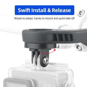 자전거 컴퓨터 거치대 브래킷 Garmin Gopro 카메라 헤드라이트 볼록/오목 교체용 부품 용 고정베이스 수리