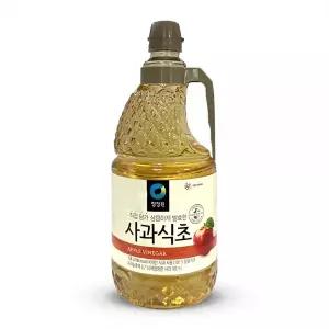 청정원 상큼한 국내산 사과 식초 1.8L 요리용 대용량 욕실수건