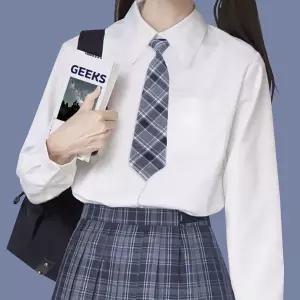 [하프클럽/알티피아]교복 체크 자동 넥타이 블루 타이 교복넥타이