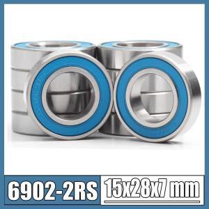 6902RS 베어링 10pcs 15x28x7mm ABEC-3 취미 전기 RC 자동차 트럭 RS 볼 블루 봉인