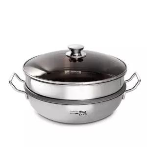 키친아트 일품 통3중 스테인레스 찜냄비 찜솥 36cm