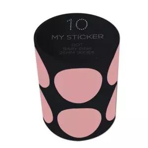 폭25mm 원형 롤 마이스티커 베이비핑크 색상 라벨 스티커 다이어리꾸미기 인테리어데코 y-4CB4C