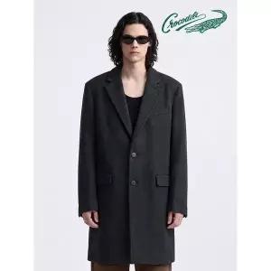[TAG가 518,000] 크로커다일 클래식 퀄팅 안감 싱글 울 코트 CDAA2CT4122