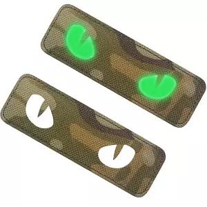 멀티캠 원단 화이트 반사 CAT EYE 패치 와펜 홀로그램 오로라 A-ACD79