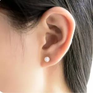 오팔 스털링 실버 귀걸이 S925 원석 캣츠아이 실버귀걸이 A-AC79C