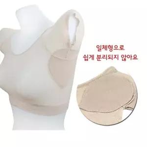 여자 얇은 통기성 좋은 겨땀 패드 매쉬 숏탑 크롭탑 겨드랑이땀패치 E-72236