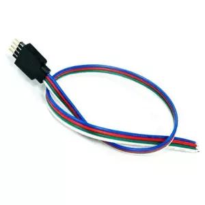 RGB 커넥터 전선 LED 조명 케이블 4선 5m 1p 기타튜닝용품 E-8949F