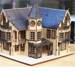 3D나무입체퍼즐 Fantasy Mansion Black 프라모델 모형 E-8BDF8