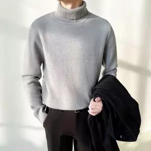 에어로에디션즈 터틀넥 티셔츠 남성 목폴라 겨울 니트 따뜻한 데일리