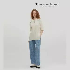 Thursday Island 씨네마 롱 하프슬리브 풀오버T234MSW231W