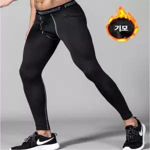 남자 기모 짐웨어 레깅스 밴딩 타이즈 헬스복 내복 트레이닝복 운동복 B-F31E1
