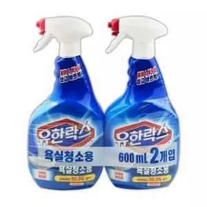 [하프클럽/셀럽하우스]욕실 곰팡이제거 유한락스 600ml(2개입)