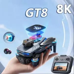 GT8 드론 8K 듀얼 카메라 브러시리스 모터 5G WIFI 장애물 회피 대형 화면 실시간 배터리 표시 쿼드콥터