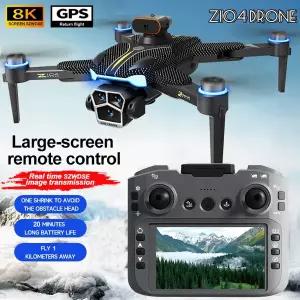 샤오미 Z104 GPS 위치 추적 드론 8K HD 항공 촬영 듀얼 카메라 브러시리스 쿼드로터 장애물 회피 항공 RC U