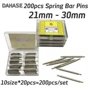 시계 밴드 핀 스프링 바 릴리스 수리 도구 키트 200PC 21mm 200PCs