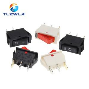10PCS KCD3 로커 스위치 ON-OFF 2 3 핀 전기 장비 (조명 전원 포함) 16A 250V / 20A AC