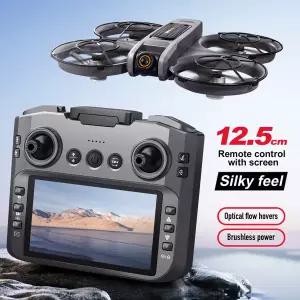 S156 드론 8K Profesional HD 듀얼 카메라 스크린 Rc 브러시리스 모터 장애물 회피 UFO Quadcopter Toys