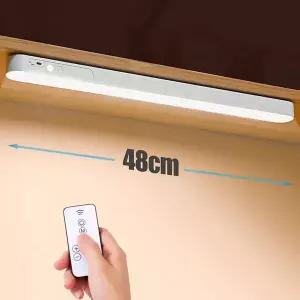 아이 케어 테이블 램프 LED 라이트 바 48/28cm 충전식 무선 책상 독서 램프 USB 야간 조명 침대 옆 주방 캐