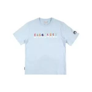 [보리보리/디스커버리]디스커버리  공용 메인크루 타이포 그래픽 티셔츠 DXRS7C043-BLL