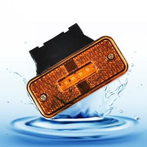 24V LED 사이드 마커 라이트 자동차 외부 조명 Squarde 경고 테일 신호 램프 트레일러 트럭